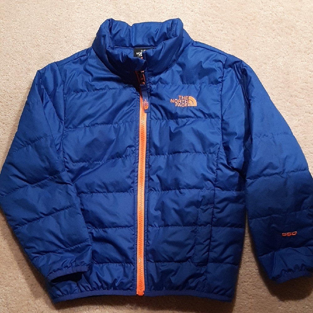 The North Face Kids PufferXXS (5) Jacket in Blue and Orange